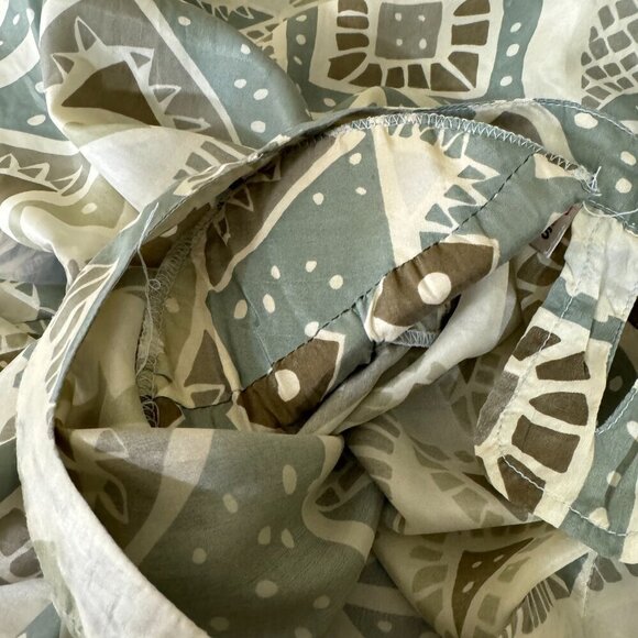 VINTAGE 80's STUNT COLLECTIONS Artsy Silk Blouse Top Women's Size M - Picture 8 of 8